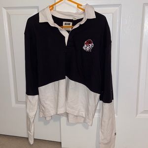 UGA cropped long sleeve shirt